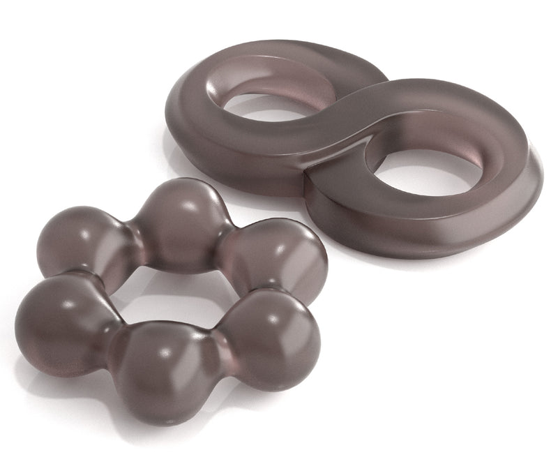 Pipedream Classix Performance Cock Ring Set (Smoke)