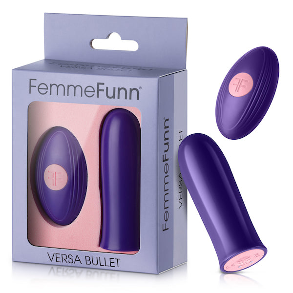 FemmeFunn Versa Bullet With Remote & Sleeve (Dark Purple)