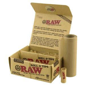 Raw 3m Roll & 30 Pre-Rolled Tips-Lifestyle - Smoking Accessories-RAW-Danish Blue Adult Centres