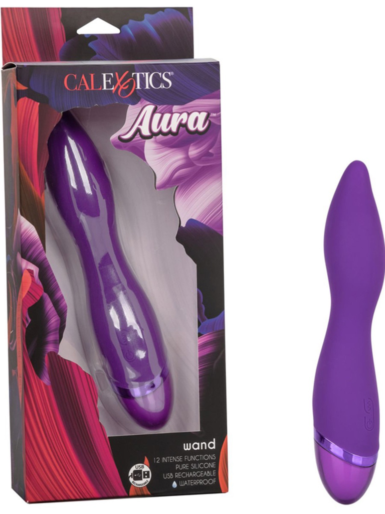 CalExotics Aura Wand (Purple)-Adult Toys - Vibrators - Wands-CalExotics-Danish Blue Adult Centres