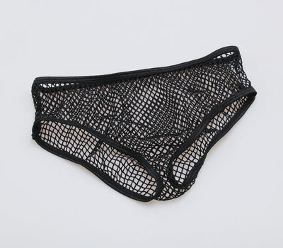 MEN363 Love In Leather - Mesh Mens Brief S/M-Clothing - HosieryStockings-Love In Leather-Danish Blue Adult Centres