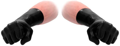 Fist-It Latex Short Gloves (Black) - One Pair-Bondage & Fetish - Sensation Play-Shots-Danish Blue Adult Centres
