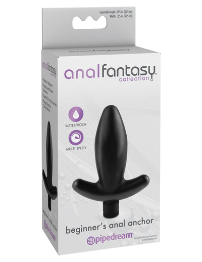 Pipedream Anal Fantasy Collection Beginner's Anal Anchor Plug (Black)-Adult Toys - Anal - Plugs-Pipedream-Danish Blue Adult Centres