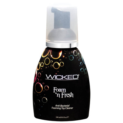 Wicked Foam-N-Fresh Toy Cleaner 240ml-Lubricants & Essentials - Toy Care-Wicked-Danish Blue Adult Centres