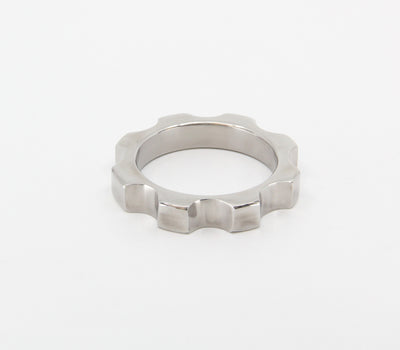 Love In Leather - Stainless Steel Cock Ring - Torque Style-Adult Toys - Cock Rings - Metalsteel-Love In Leather-Danish Blue Adult Centres
