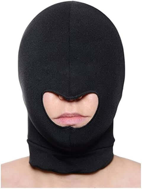 Master Series Blow Hole Open Mouth Spandex Hood-Bondage & Fetish - Mask, Hood, Blindfolds-Master Series-Danish Blue Adult Centres