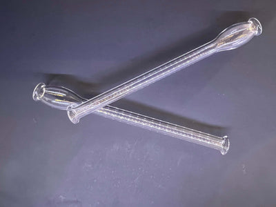 Glass Snorter/Tooter with Flared Bubble End 10 cm/4inch - Clear-Lifestyle - Snorters & Tooters-Agung-Danish Blue Adult Centres