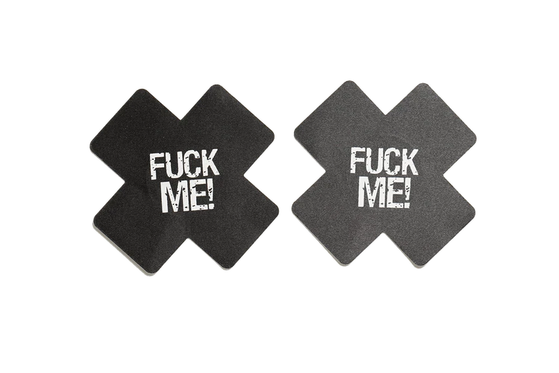 F*** Me Pastie (Black)-Clothing - Accessories - Nipple-To Be Updated-Danish Blue Adult Centres