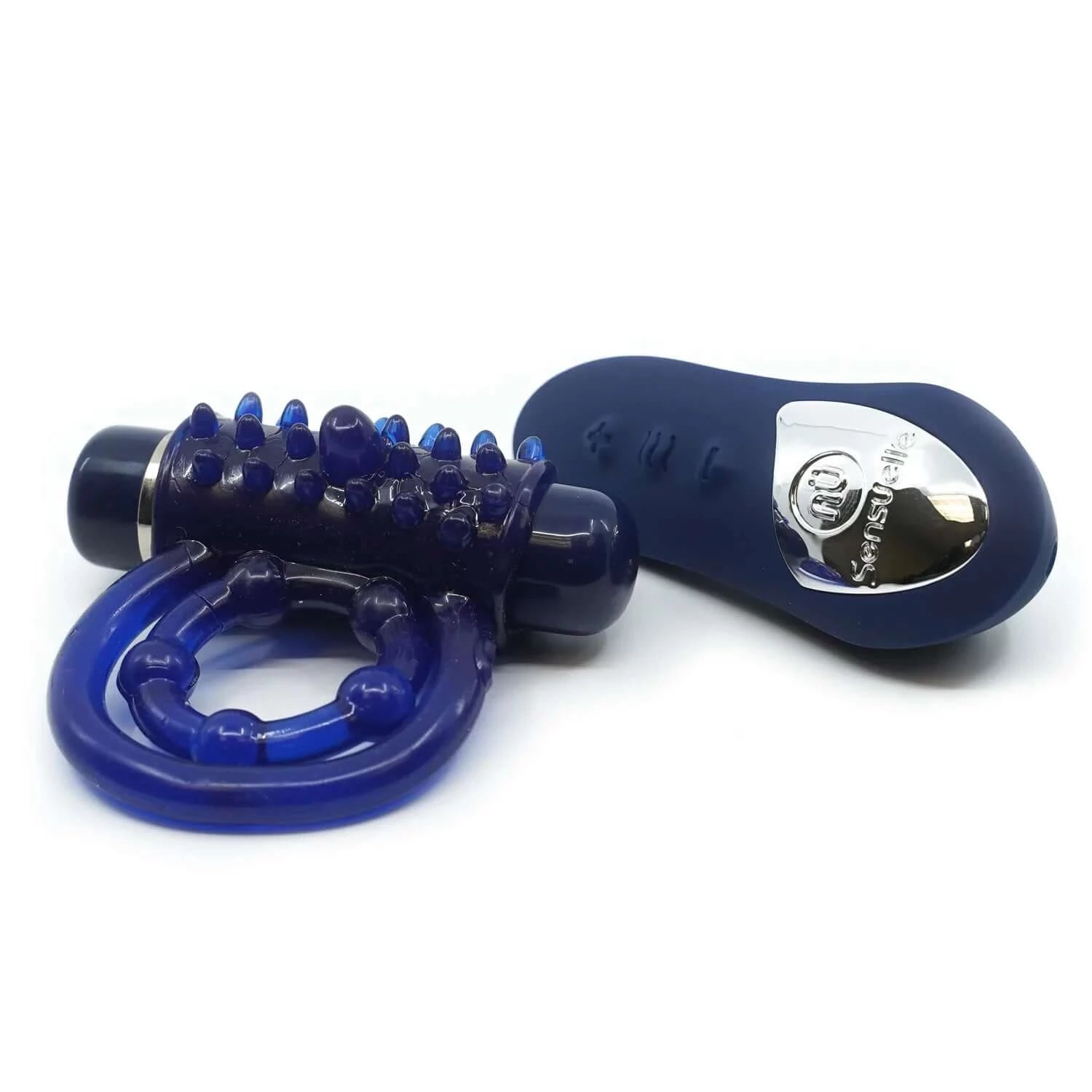 NU Sensuelle Remote Control Bullet Cock Ring (Blue)-Adult Toys - Cock Rings - Vibrating-NU Sensuelle-Danish Blue Adult Centres