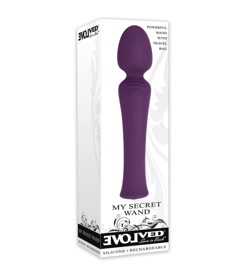 Evolved My Secret Wand (Purple)-Adult Toys - Vibrators - Wands-Evolved-Danish Blue Adult Centres