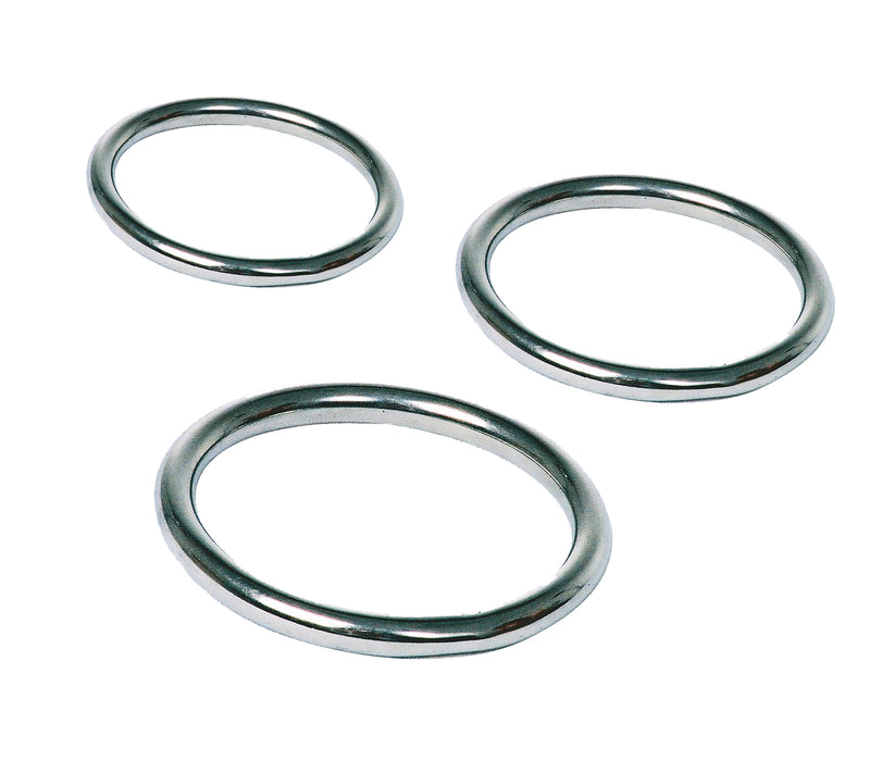 Love In Leather - Stainless Steel Cock Ring 3 Pack Small-Adult Toys - Cock Rings - Metal& - steel-Love In Leather-Danish Blue Adult Centres