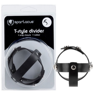 Spartacus - Rubberline T-Style Ball Divider-Adult Toys - Cock Rings - Separators-Spartacus-Danish Blue Adult Centres