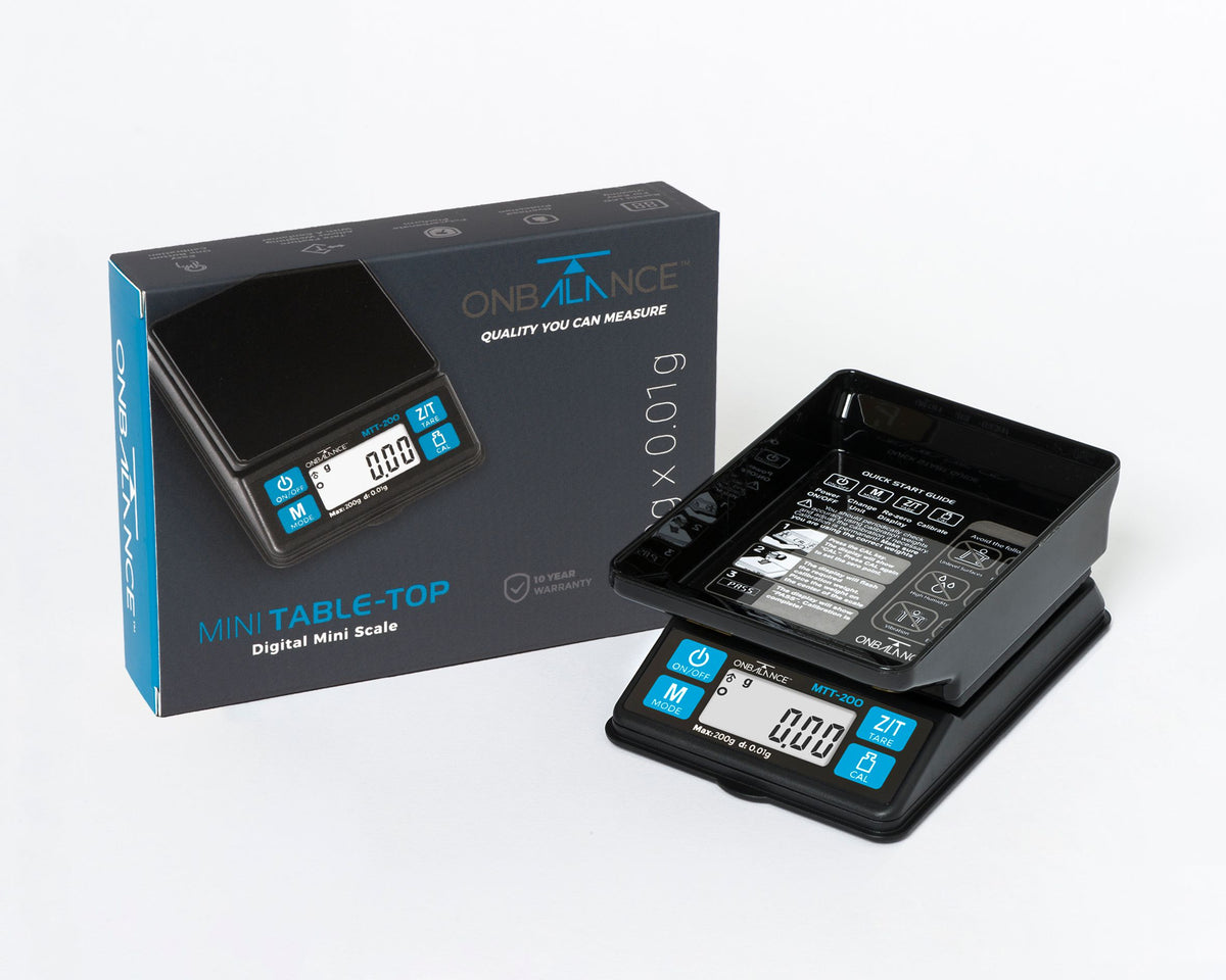 0.01g/200g On-Balance Mini Table Top Scale Black – Danish Blue Adult ...