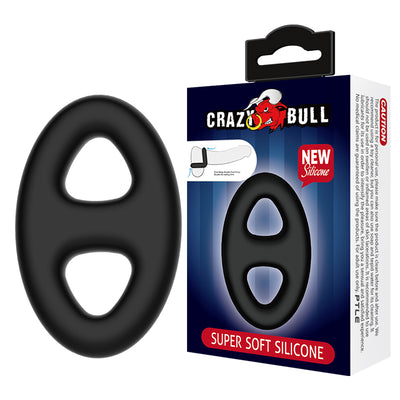 Super Soft Dual Silicone Ring 19.5 mm-Adult Toys - Cock Rings-Crazy Bull-Danish Blue Adult Centres