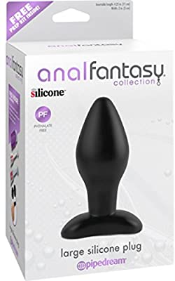 Pipedream Anal Fantasy Large Silicone Plug (Black)-Adult Toys - Anal - Plugs-Pipedream-Danish Blue Adult Centres