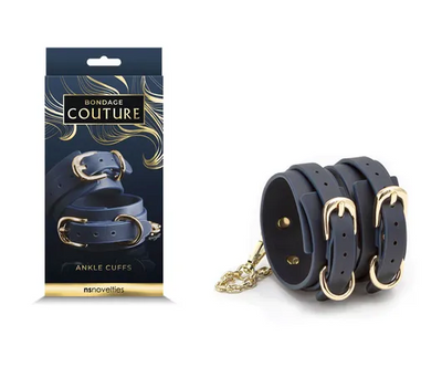 Bondage Couture - Ankle Cuffs-Bondage & Fetish - Cuffs & Restraints-NS Novelties-Danish Blue Adult Centres