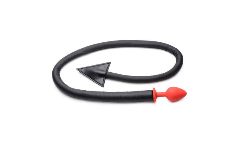 Devil Tail Anal Plug & Horn Set Black-Adult Toys - Anal - Plugs-Tailz-Danish Blue Adult Centres