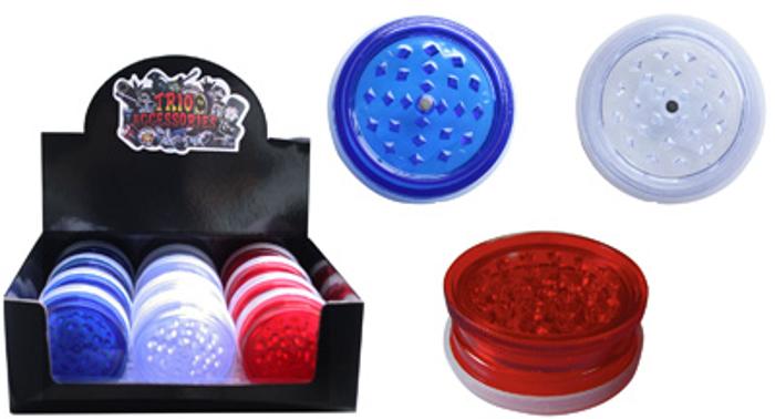 Plastic Muller Grinder with Storage-Lifestyle - Smoking Accessories-Trio-Danish Blue Adult Centres
