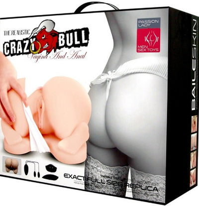 Crazy Bull Vibrating Vagina & Anal Masturbator (Feet)-Unclassified-Crazy Bull-Danish Blue Adult Centres