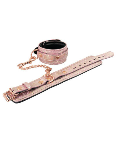 Spartacus - Pink Snake Wrist Cuffs - Leather Lining-Bondage & Fetish - Cuffs & Restraints-Spartacus-Danish Blue Adult Centres