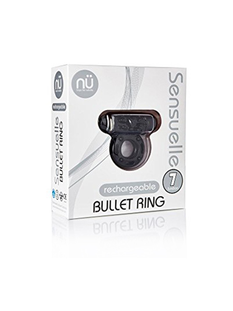 NU Sensuelle Bullet Cock Ring (Black)