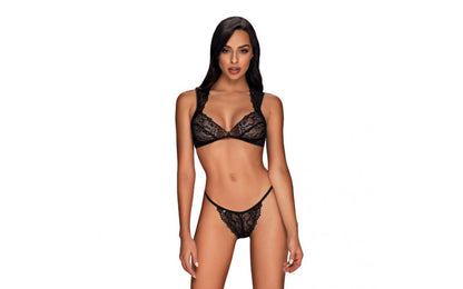 Elisetta 2 Pc Set - S/M-Clothing - Bra & Panty Sets-Obsessive-Danish Blue Adult Centres