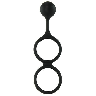 My Cockring Scrotum w/ Weight Ball Banger (Black)-Adult Toys - Cock Rings - Ball Stretchers-Nasstoys-Danish Blue Adult Centres