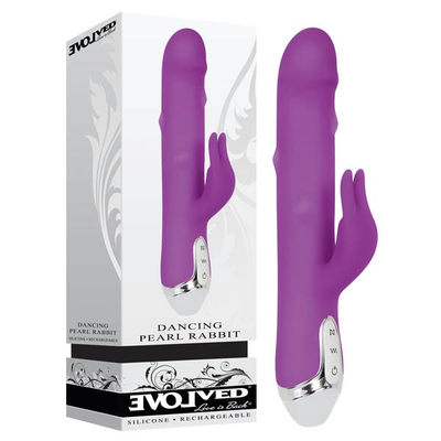 Evolved Dancing Pearl Rabbit (Purple)-Adult Toys - Vibrators - Rabbits-Evolved-Danish Blue Adult Centres