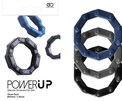 Power Up Silicone Ornament Kit Set (3 Piece)-Unclassified-Danish Blue Adult Centres-Danish Blue Adult Centres