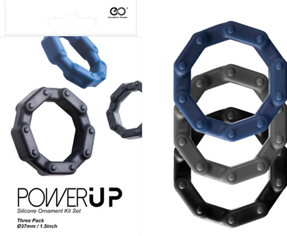 Power Up Silicone Ornament Kit Set (3 Piece)-Unclassified-Danish Blue Adult Centres-Danish Blue Adult Centres