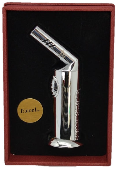 Jobon Premium Rotatable Jet Lighter (Silver)-Lifestyle - Lighters - Jet Lighters-Jobon-Danish Blue Adult Centres