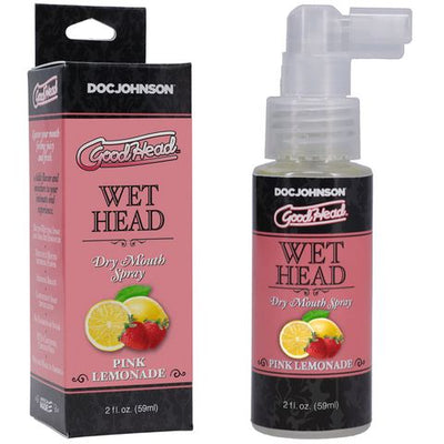 Goodhead Wet Head Spray - Pink Lemonade 59ml-Lubricants & Essentials - Creams & Sprays - Oral-Doc Johnson-Danish Blue Adult Centres