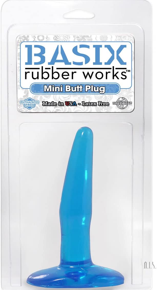 Basix Beginners Butt Plug-Unclassified-Pipedream-Danish Blue Adult Centres