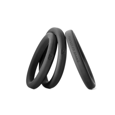 Perfect Fit Silicone 3-Ring Kit X-Large (Black)
