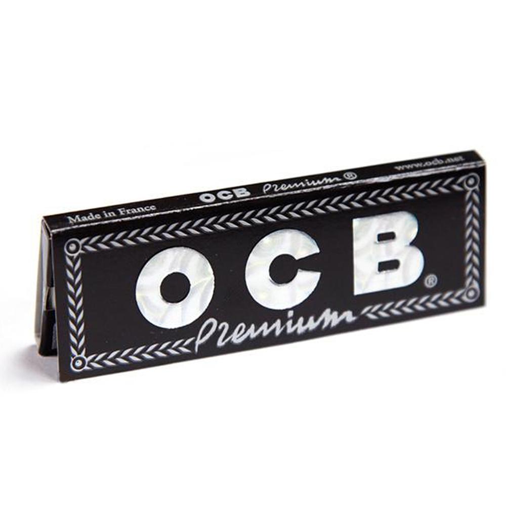 OCB Black Premium Rolling Papers Single Wide (50 Leaves)-Lifestyle - Smoking Accessories-OCB-Danish Blue Adult Centres