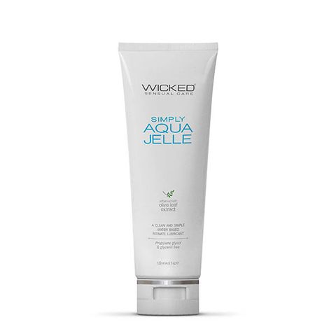 Wicked Simply Aqua Jelle-Lubricants & Essentials - Lube - Water Based-Wicked-Danish Blue Adult Centres