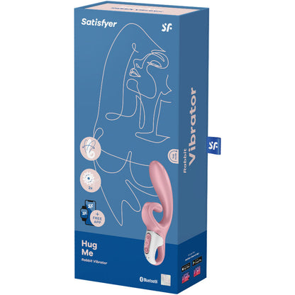 Satisfyer Hug Me Rabbit Vibe App Control-Adult Toys - Vibrators - Rabbits-Satisfyer-Danish Blue Adult Centres