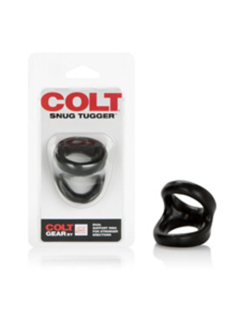 Colt Snug Tugger Support Ring (Black)-Adult Toys - Cock Rings-CalExotics-Danish Blue Adult Centres