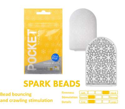 Tenga Pocket Masturbator Sleeve Spark Beads-Adult Toys - Masturbators-Tenga-Danish Blue Adult Centres