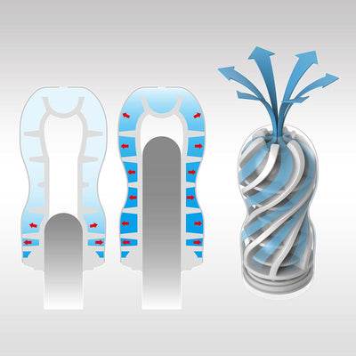 Tenga Air Flow Cup - Original-Adult Toys - Masturbators-Tenga-Danish Blue Adult Centres