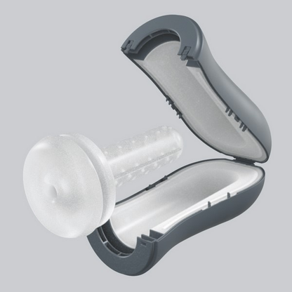 Dorcel Sexpresso Multi-Sensory Masturbator (White)-Adult Toys - Masturbators-Dorcel-Danish Blue Adult Centres