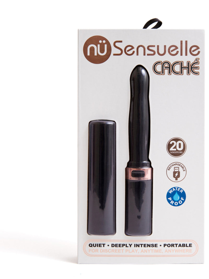 Cache 20 Function Discreet Versatile Vibrator Black (Ex Demo)-Unclassified-NU Sensuelle-Danish Blue Adult Centres