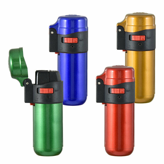 Zengaz innovative lighters - Flame Jet. with Jet Flame 72mm (Assorted)-Lifestyle - Lighters - Jet Lighters-Zengaz-Danish Blue Adult Centres