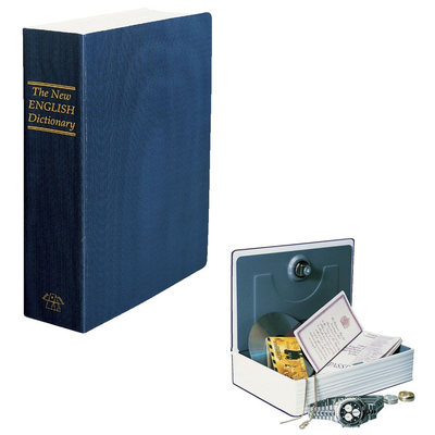 Dictionary Safe Book Lockable 18cm x 11.5cm x 5.5cm (Various)-Lifestyle - Storage - BagsSafes-VIGAN-Danish Blue Adult Centres