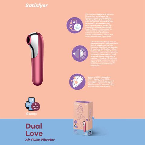 Satisfyer Dual Love-Adult Toys - Vibrators - Clitoral Suction-Satisfyer-Danish Blue Adult Centres