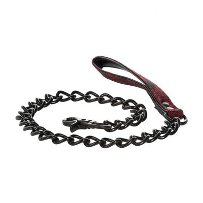 Calexotics Scandal Leash - Red-Bondage & Fetish - Cuffs & Restraints-CalExotics-Danish Blue Adult Centres