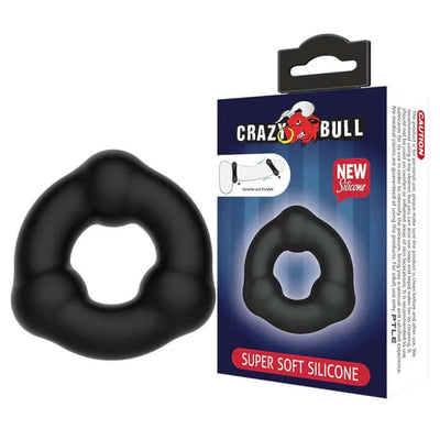Ribbed Silicone Ring 18mm-Cock Rings-Crazy Bull-Danish Blue Adult Centres