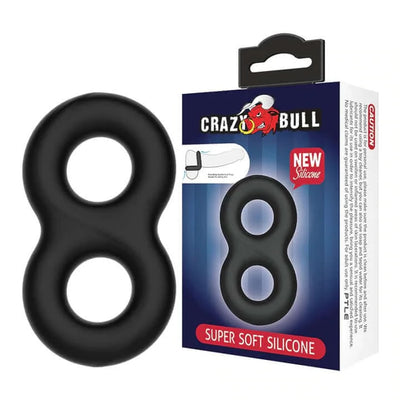 Super Soft Dual Silicone Ring 19mm-Cock Rings-Crazy Bull-Danish Blue Adult Centres