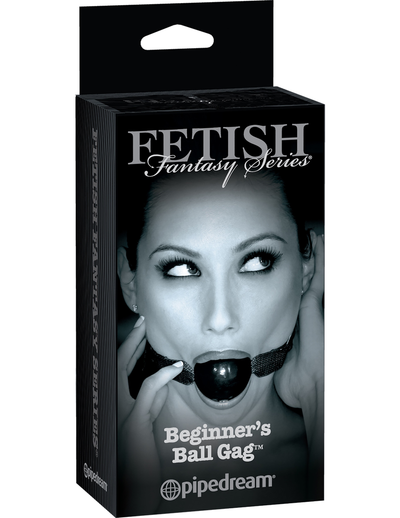 Pipedream Fetish Fantasy Beginners Ball Gag (Black)-Bondage & Fetish - Gags-Pipedream-Danish Blue Adult Centres