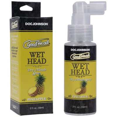 Goodhead Wet Head Spray - Pineapple 59ml-Lubricants & Essentials - Creams & Sprays - Oral-Doc Johnson-Danish Blue Adult Centres